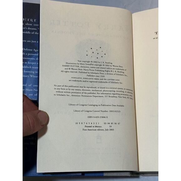 Harry Potter and the Order of the Phoenix J K Rowling 1st Edition 1st Print HC - Picture 5 of 8